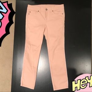 Alexander McQueen pink skinny ankle jeans size 2